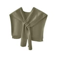 thumbnail image 2 of Women's Sweater Shawl Wrap Knitted Knotted Solid Color Scarf Casual Elegant Cape for Fall Winter Fashion Blouse Top Wraps Travel Scarf Cape Shoulder Tops Trendy Wrap Khaki One Size, 2 of 3