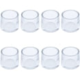 thumbnail image 4 of Non Slip Chair Leg Tips, Furniture Grippers Pads, Floor Protector Sofa Rubber Chair Feet Table Leg Caps Round Dia fit 1" (2.5cm), Clear, 8 Pack, 4 of 7