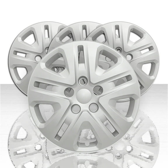 Set of 4 17' 10 Spoke Wheel Covers for 2013-2019 Dodge Journey SE - Silver