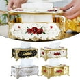 thumbnail image 5 of European-Style Tissue Box Living Room Desktop Tissue Box Retro Luxury Tissue Case Rose Patterned Napkin Holder Home Decoration, 5 of 6