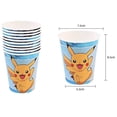 thumbnail image 4 of Pokémon Party Supplies Pack Serves 10 : Plates Napkins Cups Table Cover Candles & Utensils, 4 of 9