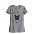 thumbnail image 1 of Thread Tank Pardon My French Women's Fashion Relaxed Crewneck T-Shirt Tee Heather Grey Medium, 1 of 5