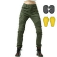 thumbnail image 2 of HNMKIU Pants for Women Slim Fit Ventilated Summer Breathable Motorcycle Riding Shorts Casual Comfortable Green,XS, 2 of 6