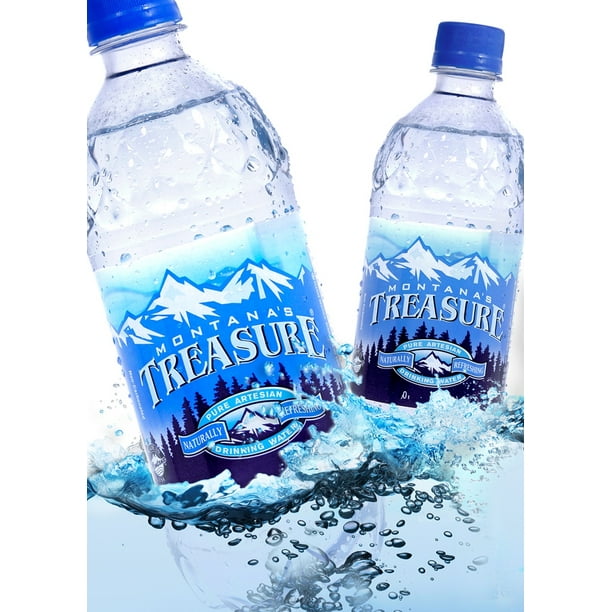 Montana's Treasure Pure Artesian Drinking Water, 20 Fl. Oz. Walmart