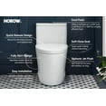 thumbnail image 5 of HOROW Elongated One Piece Toilet Small Compact W/Soft Close Seat 1.1/1.6 GPF Dual Flush 12" Rough-In, 5 of 9
