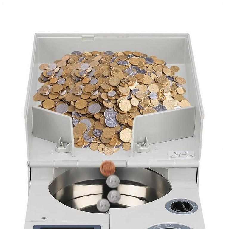 Ribao Technology CS-10S High Speed Multi Currency Portable Coin Counter &  Sorter 
