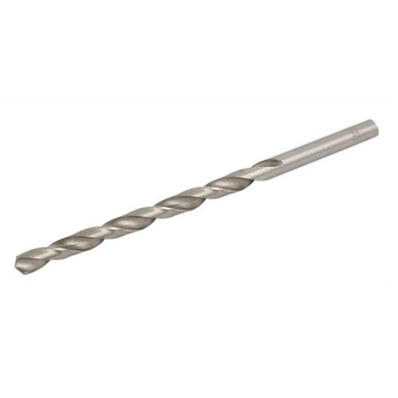 

8.2mm Cutting Dia 165 Long HSS Straight Round Shank Twist Drill Bit Silver Tone