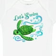 thumbnail image 4 of Inktastic Lets Swim Cute Sea Turtle Boys or Girls Baby Bodysuit, 4 of 5