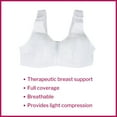 thumbnail image 2 of McKesson Post-Surgical Bra, Light Compression White, B / C / D, 42 in, 1 Ct, 2 of 9