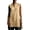 Khaki, variant on Women's Solid Color Henley Neck Sleeveless Longline Cotton Linen Top, Loose Fit with Half Button Placket, Casual Summer Daily Wear for Beach or Home, Breathable and Lightweight Wine S