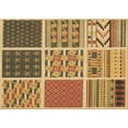 thumbnail image 1 of Ahgly Tapis Rectangulaire Lavable en Machine Intérieur Transitionnel Jaune, 6 Pieds x 9 Pieds, 1 of 7