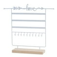 thumbnail image 1 of ruzhgo Jewelry Storage Holder Multi-layer Ear Card Necklace Display Stand Earrings Pendant Organization Rack Dresser Vanity Black White, 1 of 1