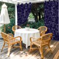 thumbnail image 3 of Outdoor Curtains for Patio Waterproof Abstract Human Face Indoor/Outdoor Curtain Tiebacks Aesthetic Portrait Lines Blue Privacy Sun Block Grommet Drapes for Pergolas Gazebo Porch 2 Panel 54x108 Inch, 3 of 9