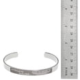 thumbnail image 3 of Shakespeare "She is fierce" Inspirational Stainless Steel Cuff Bracelet, 3 of 5