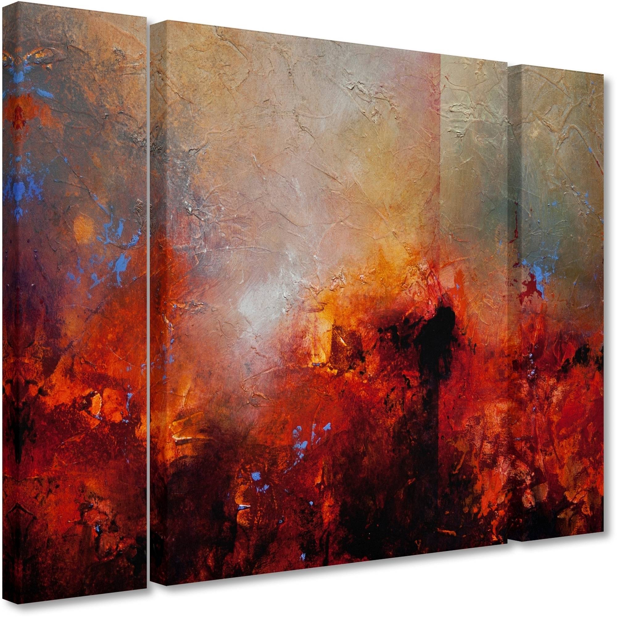 CH Studios 'Red Earth' Multi Panel Art Set Large