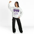 thumbnail image 3 of Women's Gameday Couture  Ash TCU Horned Frogs Rally Ready Premium Fleece Camo Sweatshirt, 3 of 5