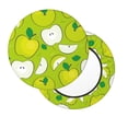 thumbnail image 2 of Vsdgher Green Apple Print Stool Covers Round,Stretch Round Stool Covers Washable Stool Cushion Slipcover Elastic Chair Covers for 12-14 Inch Chair, 2 of 7