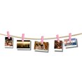 thumbnail image 2 of 100 Pcs Rope Household Wooden Clothes Pegs Photo Paper Hanging Banners Clips Clothespins Pink, 2 of 6