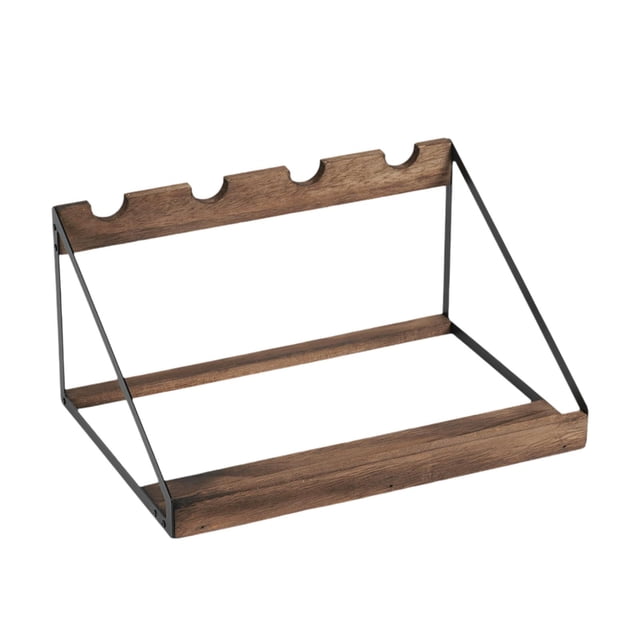 Organizador de estante para vino de 4 botellas para encimera, soporte para botellas de vino, ahorro de espacio, 14x10x7 pulgadas, para el hogar,