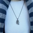 thumbnail image 2 of HOOUN Men's Stainless Steel Vintage Mermaid Necklace Pendant Jewelry with Chain, 2 of 7