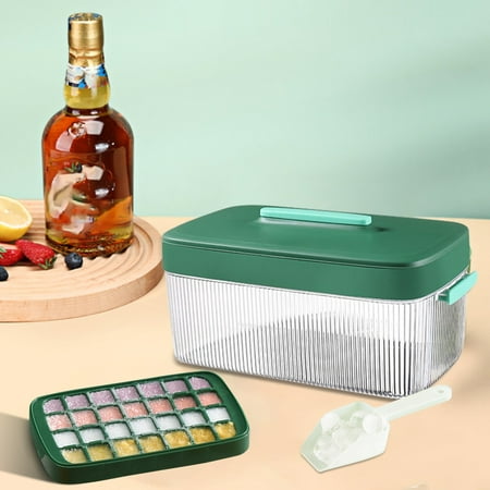 

New Year Reset Dvkptbk Ice C-ube Set 28 Grids Ice C-ube Container For Chilled Drinks Whiskey Cocktail Ice C-ube Storage