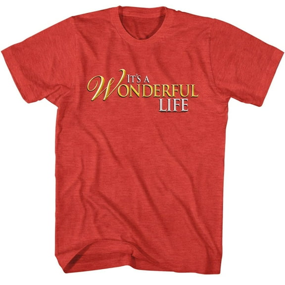 It's a Wonderful Life Logo Red Heather T-Shirt