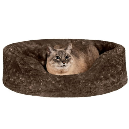 UPC: 0815181022723 | FurHaven Pet Products Ultra Plush Oval Pet Bed for Dogs & Cats – Chocolate  Medium