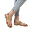 thumbnail image 2 of HBYJLZYG Summer Womens Flip-Flops Flat Heel Clip Toe Sandals Casual Women's Sandals For Summer Beach Oceanside Holiday Outdoor, 2 of 9
