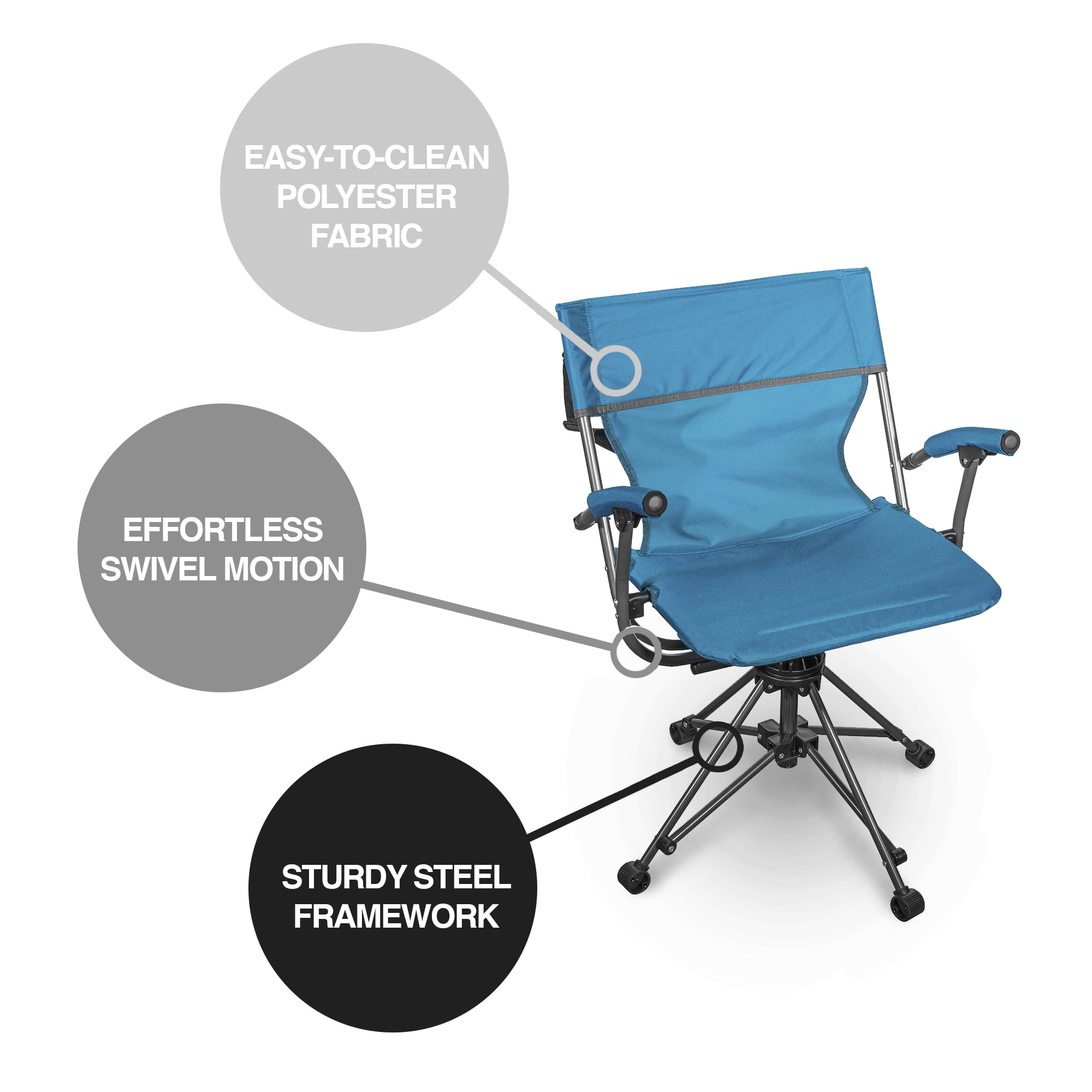 CLARIN　FOLDING CHAIR WITH ARM Teal Clarin Chair w. Arm – Retro Colony