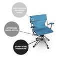 thumbnail image 2 of Zenithen Outdoor 360 Degree Portable Lawn Swivel Camping Chair w/ Arms, Teal, 2 of 7
