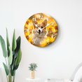 thumbnail image 4 of 12 Inch Wall Clock Battery Operated Silent Clock Decorative for Office, Kitchen, Outdoor, Living Room，Corgi Sunflower Puppy Cute, 4 of 4