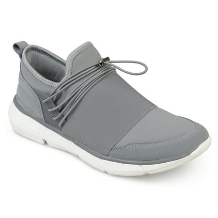 Seude Leather - Territory Men's Genuine Leather Suede Elastic Quick Lace Casual Athleisure Sneakers