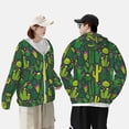 thumbnail image 4 of Kdxio Cactus 1 Print Women Men Sun Protection UPF 50+ Jackets Zip Up Long Sleeve Hoodie Hiking Lightweight with Pockets, 4 of 7