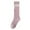 Pink, variant on DWRGQD Kids Girls Knee High Socks Cotton Cute Sport School Fashion Stripe Sock All Weather Comfortable Stretch Socks 9 Years-12 Years