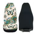 thumbnail image 5 of KUIFORTI Butterfly Car Seat Covers Front Seat Only, Boho Car Accessories Set Universal Auto Front Seats Protector,Waterproof Seat Covers for Cars SUV Trucks, 5 of 7