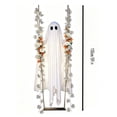 thumbnail image 6 of suore Halloween Hanging Swing Ghost, Halloween Ghost Hanging Decorative Item for Fall Porch Tree Garden Display, Indoor Outdoor Use for Party and Home Decor, Spooky Ghost Hanging Ornament, 6 of 6
