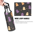 thumbnail image 4 of Yayeee 33oz Insulated Water Bottle Double Wall Stainless Steel with Flip Straw Lid, Black Halloween Ghosts, 4 of 7