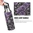 thumbnail image 4 of Yayeee 20oz Insulated Water Bottle Double Wall Stainless Steel with Flip Straw Lid, Purple Roses, 4 of 7