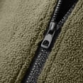 thumbnail image 6 of Hurxie Men's Fleece Jacket Full Zip Sherpa Lined Thick Warm Winter Outdoor Hiking Jacket Army Green,M, 6 of 6