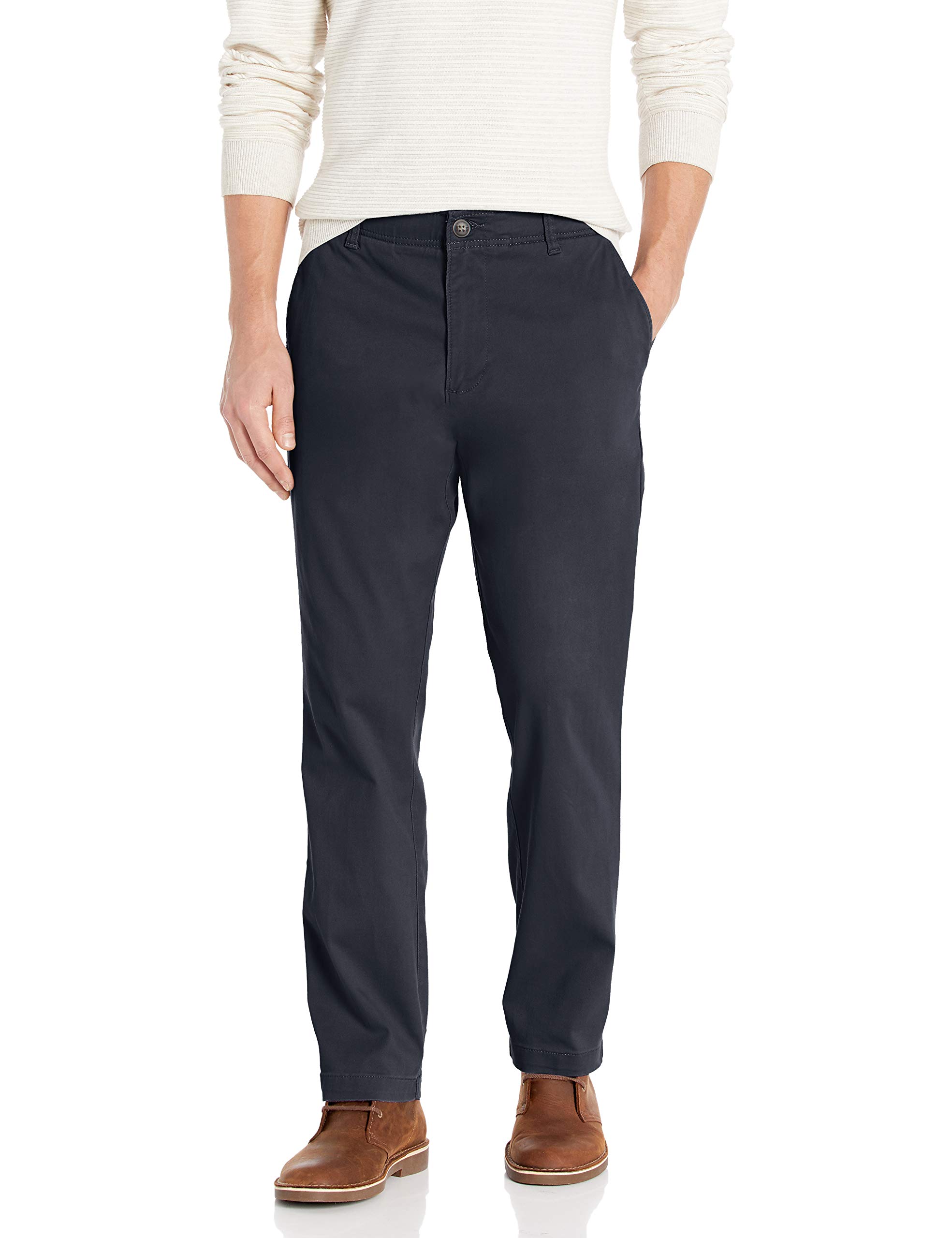 Essentials Men/'s Relaxed-Fit Casual Stretch Khaki