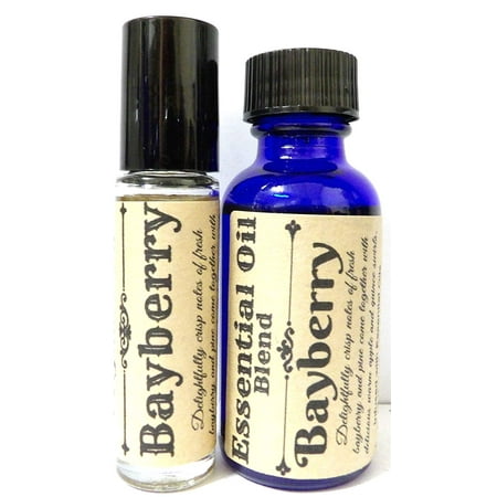 Bayberry Blue Japan COMBO - Bayberry 29.5 Ml Bottle of Skin Safe Fragrance / Perfume Oil and 10 Ml Bottle of Roll-On Perfume Oil ()