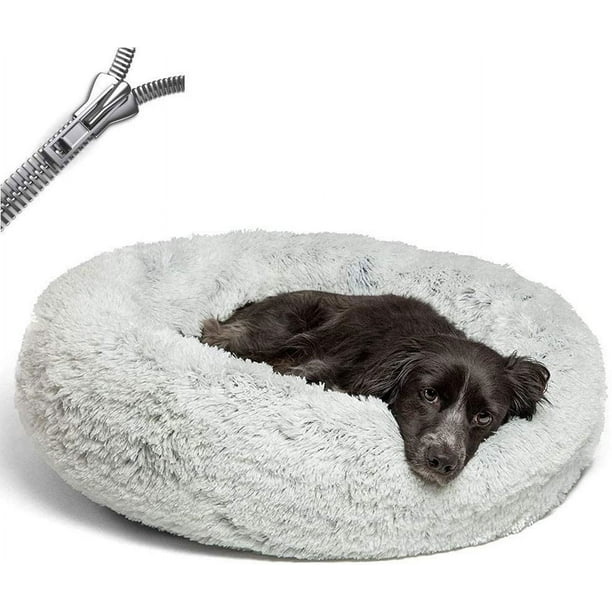 Camas para perros medianos y grandes: cama ovalada para perros, cama para perros tipo donut, cama para gatos, suave y esponjosa, alfombra redonda para perros, lavable, sofá para perros