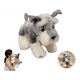 thumbnail image 4 of Peluche Perrito Schnauzer Belug, Gris Blanco, 4 of 5