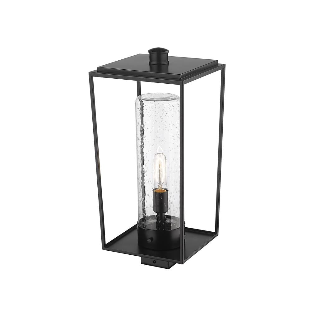 594PHBS-BK-Z-Lite-Sheridan - 1 Light Outdoor Post Mounted Fixture In Outdoor Style-22.25 Inches Tall and 10 Inches Wide-Black Finish