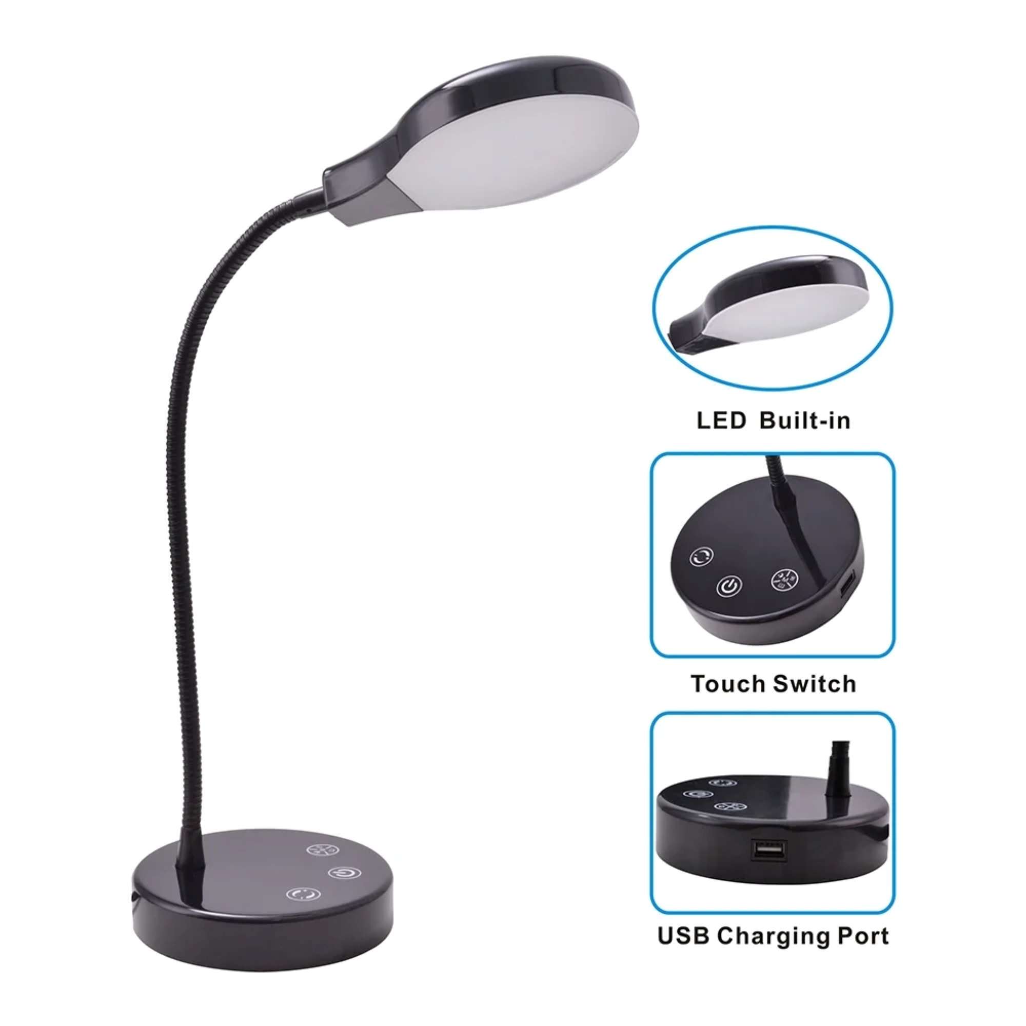 Mainstays LED Desk Lamp with USB Port photo 2