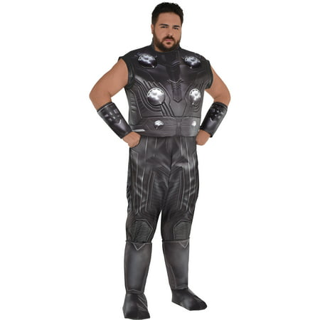 Party City Avengers: Endgame Thor Costume for Adults, Plus Size, Includes Boot Covers, a Belt, and Wrist Guards
