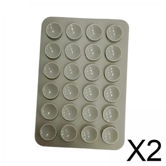 2xPhone Soporte De Succión Funda De Silicona Para Teléfono Soporte De Ducha Para Selfies Y Vídeos Gris Claro