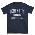 thumbnail image 1 of Homer City Pennsylvania Classic Established Men's Cotton T-Shirt, 1 of 1