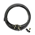 Pipe, PVC Black Pipes, Garden Outdoor Fan 33.3FT System Patio Misters