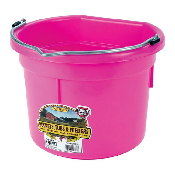 FLAT BACK BUCKET PNK 8QT(Pack of 1)